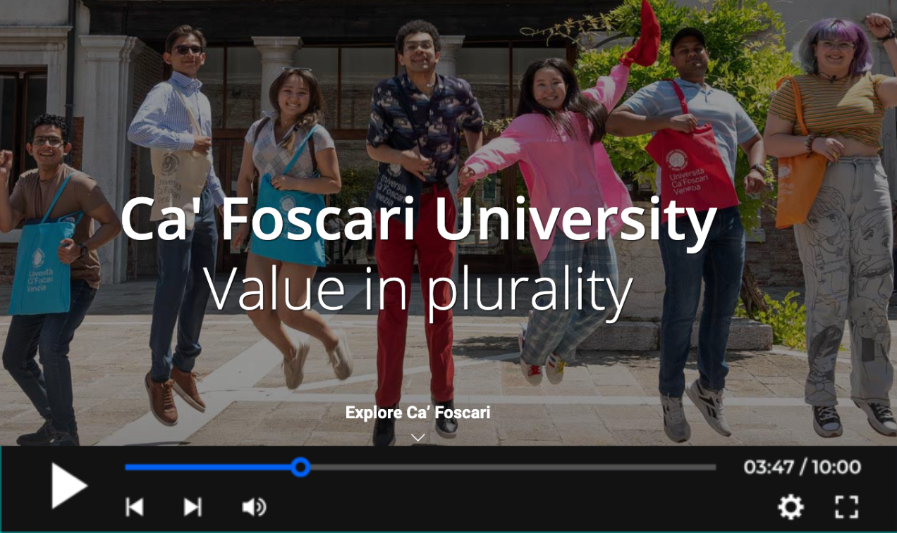 ca'foscari university youtube thumnail